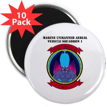 MUAVS1 - M01 - 01 - Marine Unmanned Aerial Vehicle Sqdrn 1 with text - 2.25" Magnet (10 pack) - Click Image to Close